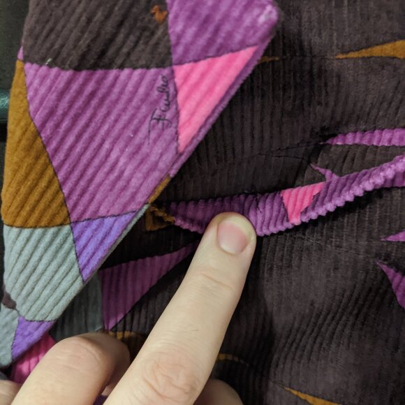 Vintage Emilio Pucci corduroy blazer, Made in Italy designer jacket - Picture 5 of 8